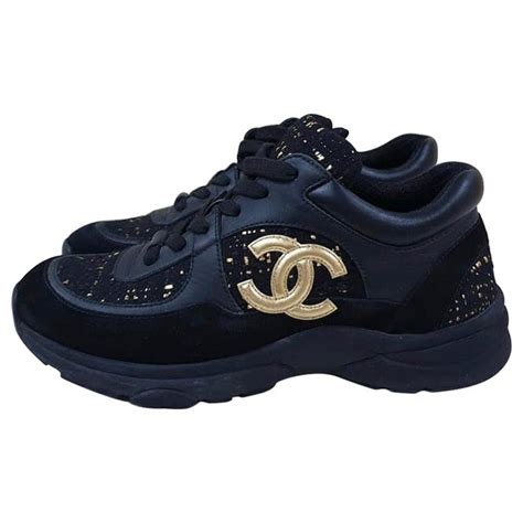 chanel sneakers goud|Chanel shoes for women.